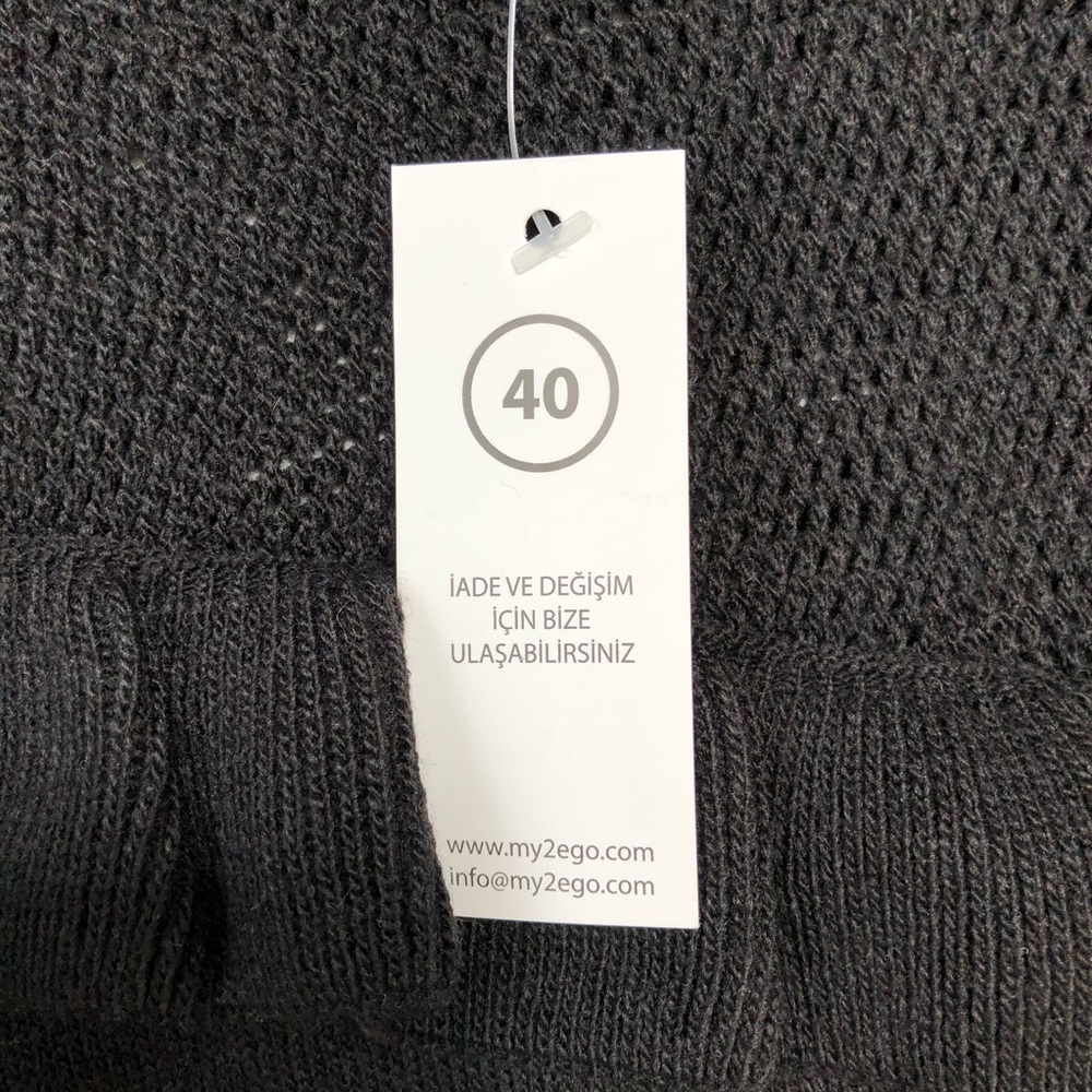 Black Ruffle Sweater - Picture 3 of 5